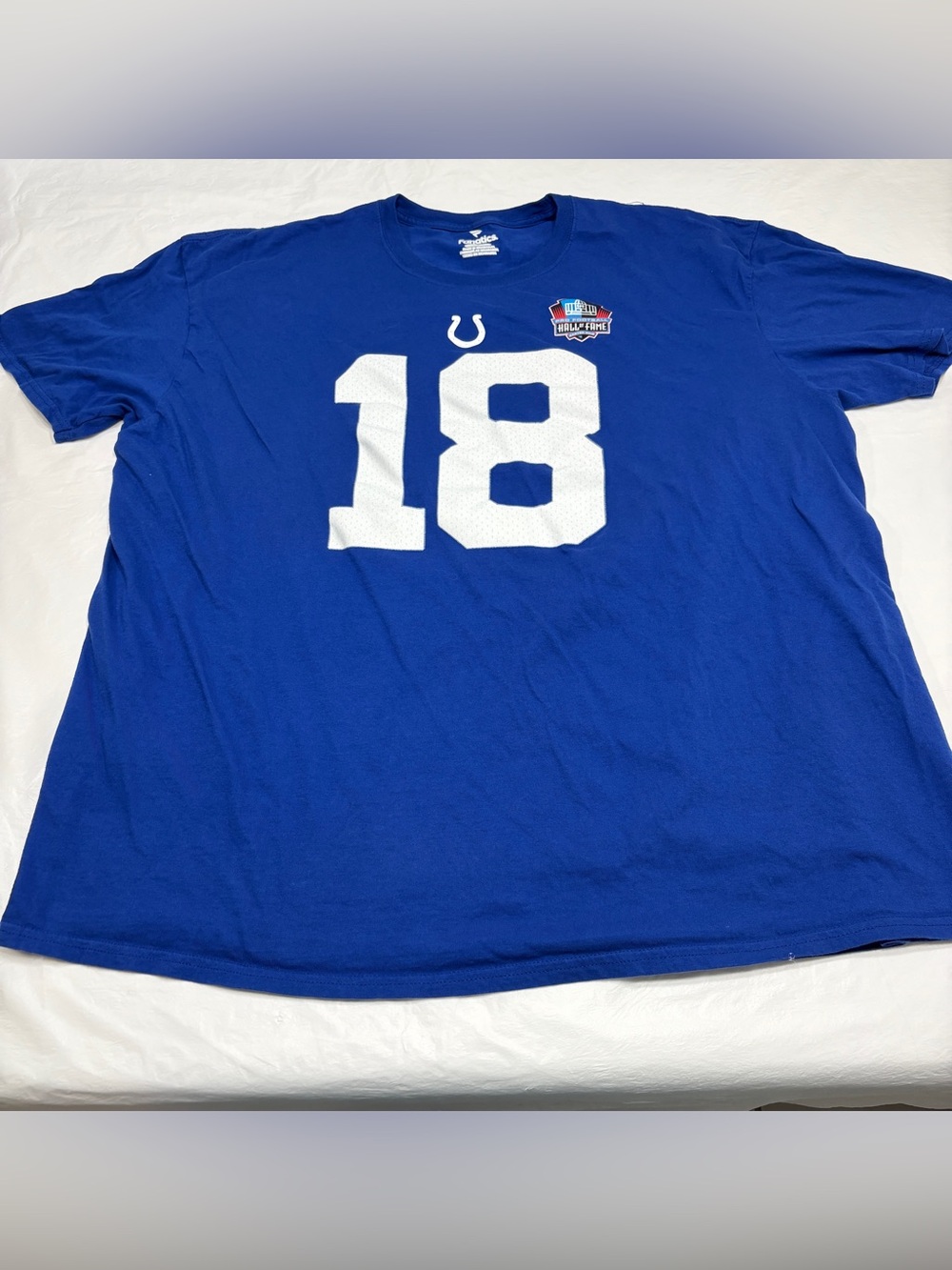 Fanatics Indianapolis Colts Peyton Manning #18 Hall Of Fame T Shirt Men’s 3XL